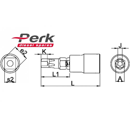 5 Star T20 Torx Socket For PDE Screw euro diesel