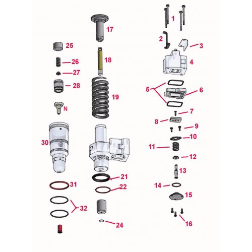 Repair Kit Injector Detroit Diesel 50/60   euro diesel